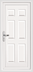 Harrow Solid white upvc back door